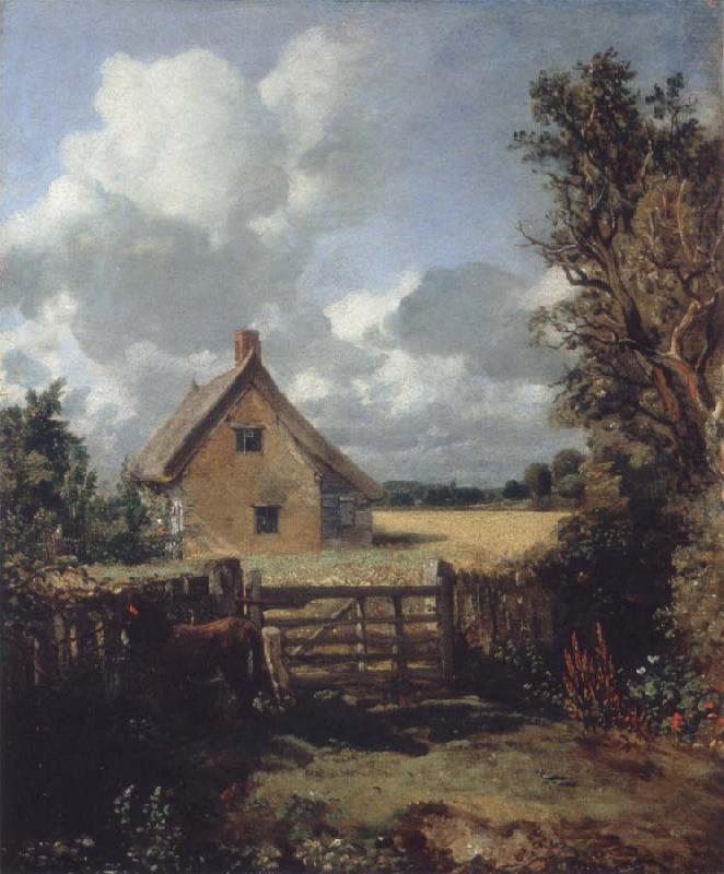 A cottage in a cornfield, John Constable